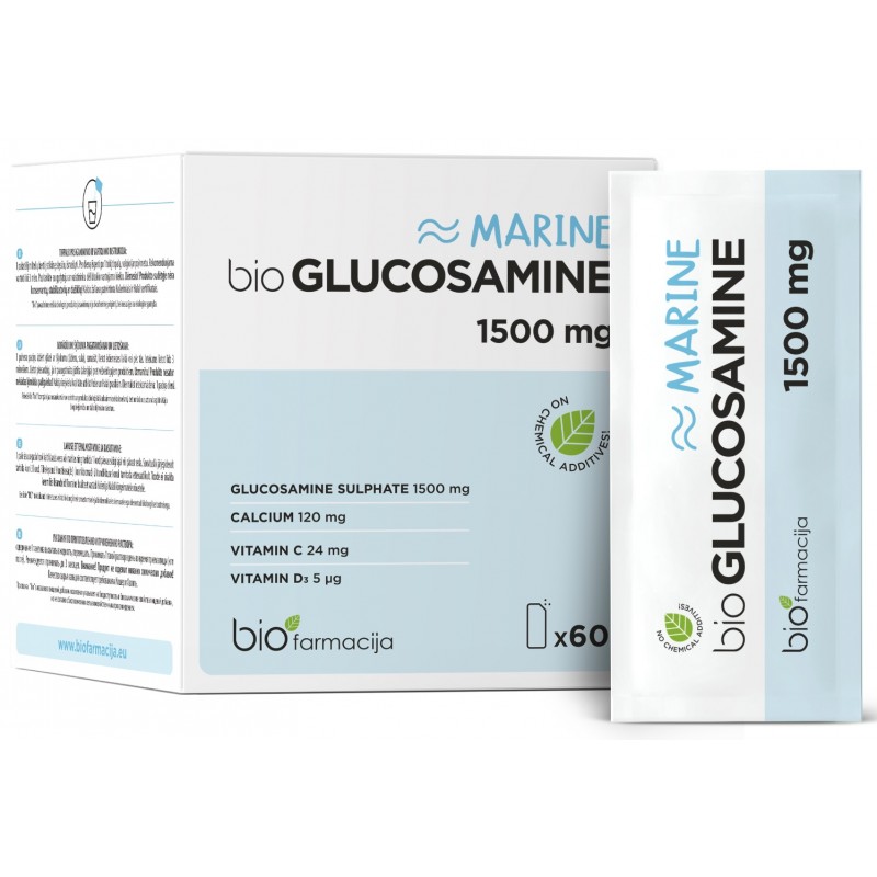 BioFarmacija Bio Glükoosamiin 1500 mg N60 foto